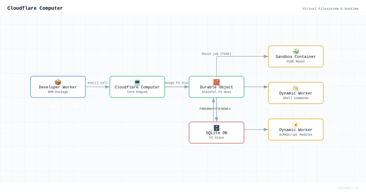 Cloudflare Computer Architecture Diagram
