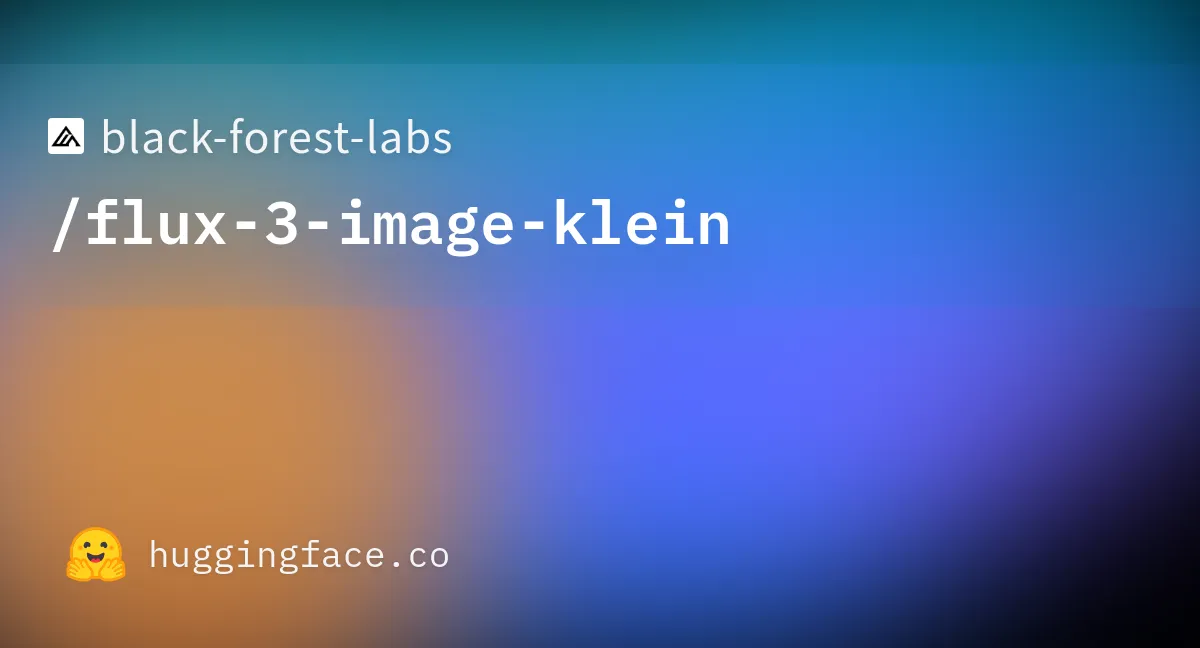 FLUX 3 Image Klein