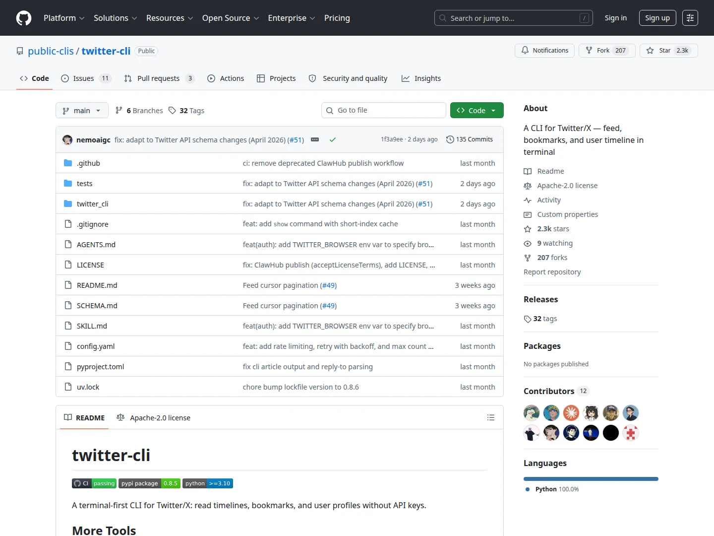 Tweets Line Array twitter-cli — AI Tools — Tools4All